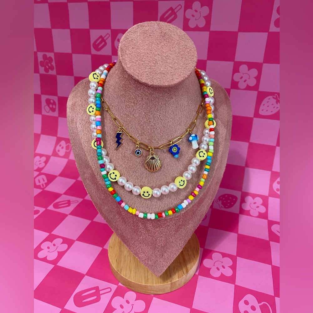 NEW Handmade Layered Necklace Set